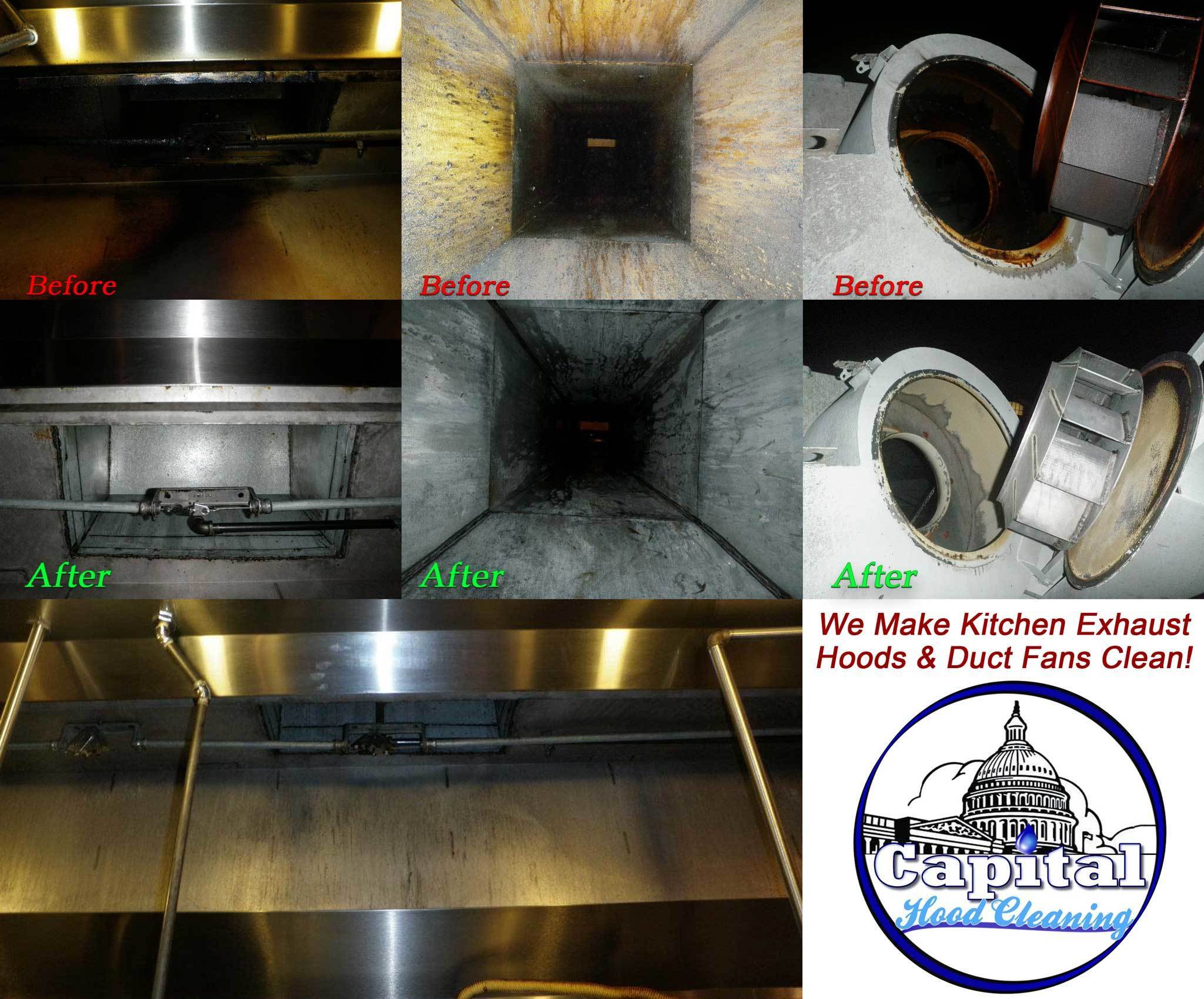 Hood Cleaning Service Commercial Kitchen Exhaust Fans